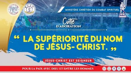 CULTE D&#39;ADORATION DIMANCHE 27 OCTOBRE 2024