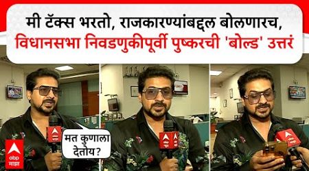 Pushkar Jog On Maharashtra Politics : मी टॅक्स भरतो ,विधानसभा निवडणुकीपूर्वी पुष्करची &#39;बोल्ड&#39; उत्तरं