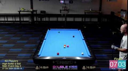 Double Kiss Pool Hall Pattaya 9 Ball HR Singles Day 2 (27/10/24)