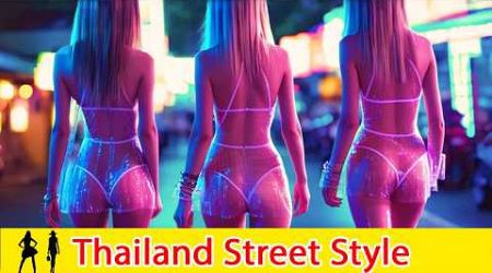 Night Thailand Street Outfits Trends October 2024 Fall Style Elegance in Phuket and Bangkok, Pattaya