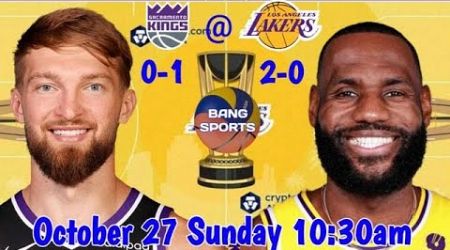 NBA LIVE : LA LAKERS vs SACRAMENTO KINGS I LIVE SCORES &amp; PLAYERS STATISTICS.