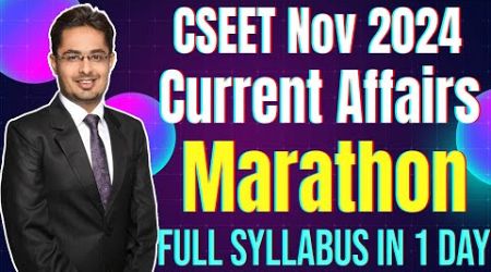 FREE CSEET Current Affairs + Business Environment Marathon Revision | Full Syllabus in 1 Day