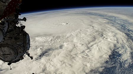 View of Hurricane Milton captured from space by ISS astronaut