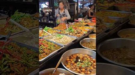 Thai Street Food for Sale at a Night Market of Pattaya City in Thailand Asia #thailand #pattaya