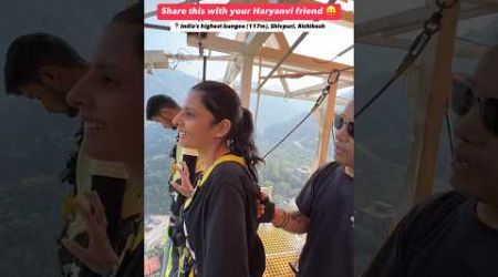 Himalayan Bungy Rishikesh #bungee #bungeejumping #jumping #adventure #trending #viral #bungy #shorts