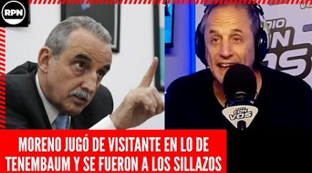 GUILLERMO MORENO JUGÓ DE VISITANTE EN LO DE TENEMBAUM Y SE FUERON A LOS SILLAZOS: &quot;SOS INSOPORTABLE&quot;