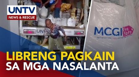 Mga sinalanta ng bagyo sa CamSur, dinalhan ng groceries at medical mission ng MCGI