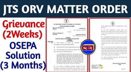 JTS ORV MATTER ORDER 