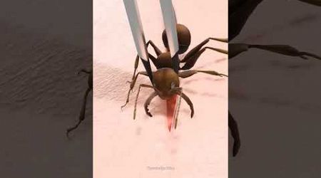 Ants stitching #shrots #amazingfacts #ants #medical #spider #motivation