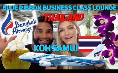 Inside Bangkok Airways Business Class Lounge: Blue Ribbon at Koh Samui Airport USM THAILAND