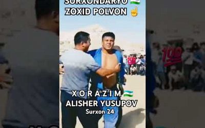 Abduzoxid Polvon va Alisher Yusupov Kurashi Super Brosok #super #brosok #sport #kurash #rek #shorts