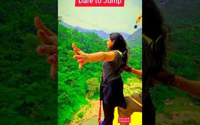 Shivpuri Rishikesh highest bungee jumping 117m, #shorts #adventure #travel #jump #sport #short #love