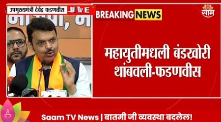 Devendra Fadnavis News: महायुतीमधली बंडखोरी थांबवली, फडणवीसांचं मोठं विधान Maharashtra Politics