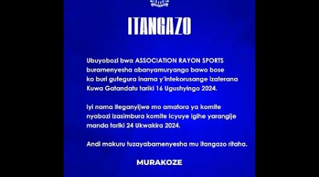 INTEKO RUSANJYE YA RAYON SPORT IZATORERWAMO COMITE NSHYA IZABA LE 16|RWANDA vs BENIN |31.10.24