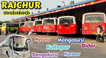 ರಾಯಚೂರು RAICHUR Bus Stand | Mysuru, Kolhapur, Bengaluru #bus #travel #bussid #vlog#volvo9600 #speed