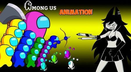 어몽어스 VS 좀비 애니메이션 ( Fundamental Paper Education Characters ) | AMONG US FUNNY ANIMATION