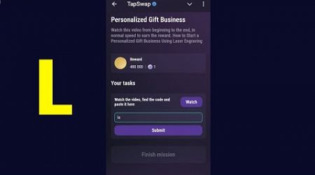 Personalized Gift Business | Tapswap Code | How to Start a Personalized Gift Business Using Laser