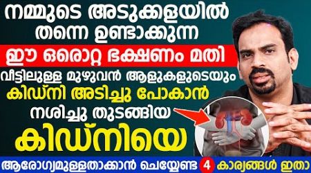 നശിച്ചു തുടങ്ങിയ കിഡ്നിയെ പഴയതിനെക്കാളും ആരോഗ്യമുള്ള കിഡ്‌നി ചെയ്യേണ്ട 4 കാര്യങ്ങൾ ഇതാ|KIDNEY HEALTH