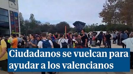 Movilización popular en Valencia para ayudar a los afectados por la DANA