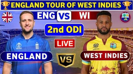 England vs West Indies, 2nd ODI | ENG vs WI 2nd ODI Match Live Score &amp; Commentary England ODI