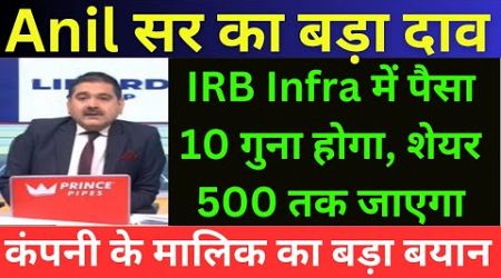 ANIL SINGHVI LIVE TODAY ZEE BUSINESS | IRB INFRA SHARE NEWS | ANIL SINGHVI STOCKS RECOMMENDATION