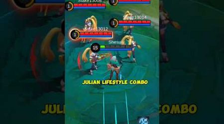 ✅ Julian lifestyle combo tutorial by: SKUY GAMING #shorts #mlbb #mobilelegends #tutorial #julian