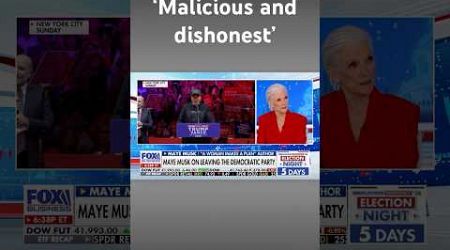 Maye Musk reveals why she left Democratic Party #shorts