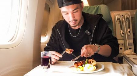 Steak on a Plane - Korean Air Business Class