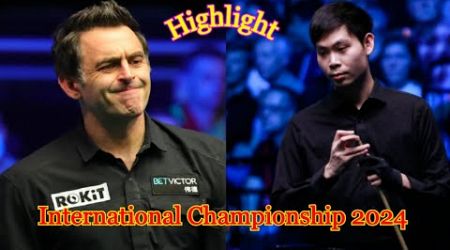 Ronnie O&#39;Sullivan vs He Guoqiang Highlight International Championship 2024 snooker