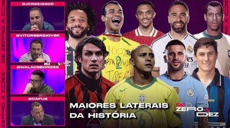 QUEM É O MAIOR LATERAL DA HISTÓRIA DO FUTEBOL? CAFU, JORGE, VSR E WALACE CRAVARAM! | DE ZERO A DEZ