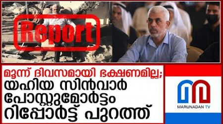 യഹിയ സിന്‍വാര്‍ പോസ്റ്റുമോര്‍ട്ടം റിപ്പോര്‍ട്ട് വിവരങ്ങൾ പുറത്ത് I yahya sinwar medical report