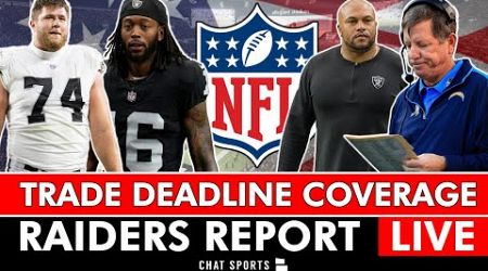 NFL Trade Deadline LIVE Coverage + Raiders Hire Norv Turner After Firing Luke Getsy