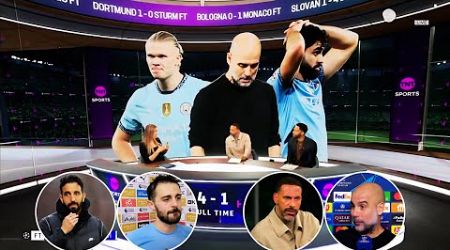 Sporting Lisbon vs Man City 4-1 Pep Guardiola interview &amp; Silva Ruben Amorim Rio Ferdinand reaction