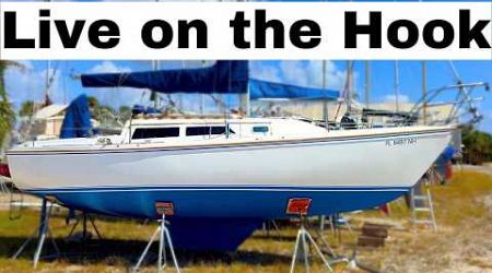 SAIL OFF GRID? Dirt Cheap Live Aboard Boat! 1988 Catalina 27 | Harbor Yacht Tours