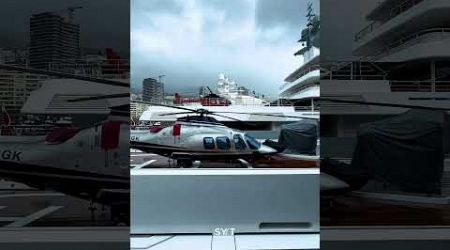 Helicopter Line-up at Monaco Yacht Show