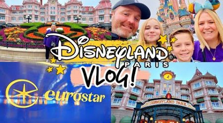 DISNEYLAND PARIS VLOG 1! Travel Day, Eurostar, Newport Bay Room Tour, Snacks &amp; More! 