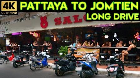 Pattaya Beach to Jomtien Beach Long Drive on Beach Roads Dongtan Beach and Pratumnak 2024 November