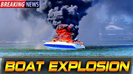 HOSPITALIZED AFTER BOAT CATCHES FIRE !! HAULOVER INLET BOATS | BOAT ZONE