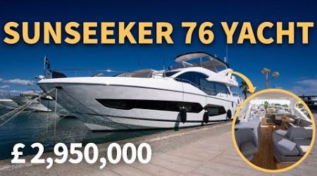 A Stunning 2020 Flybridge Yacht On The Market | Sunseeker 76 Yacht &quot;DADS TOY&quot;