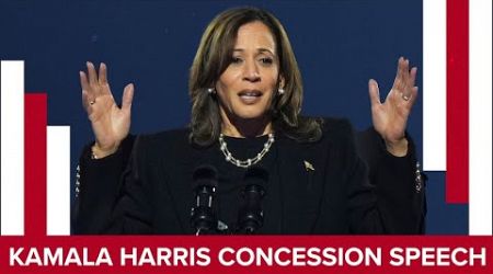 WATCH: Kamala Harris gives concession speech after Donald Trump wins presidency