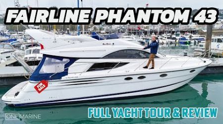 Fairline Phantom 43 For Sale - Join Tom For A Full Yacht Tour &amp; Walkthrough!