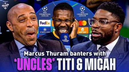 Marcus Thuram reunites with his two uncles, Henry &amp; Micah 