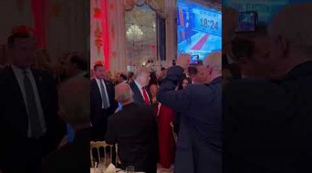 WATCH: Donald Trump arrives at his Mar-a-Lago election night party #shorts