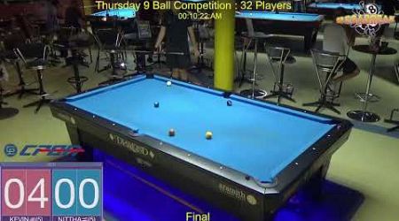 Thursday 9 Ball Competition : 07/11/24