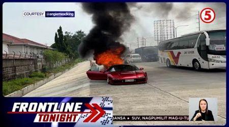 P10-M halaga na sports car ni Angie Mead King, nasunog sa SLEX | Frontline Tonight