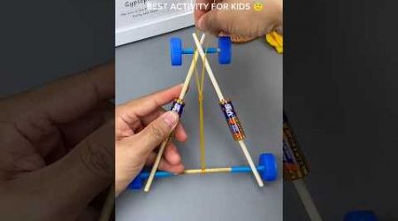 DIY Rubber band Powered Car #kids #children #education #learning #fun #amazing #creative