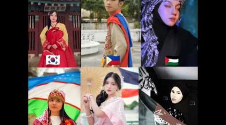 Flag Trend Video #southkorea #philippines #palestine #thailand #afghanistan #uzbekistan #shorts #usa