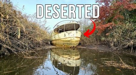 Urban Kayaking Adventure | Exploring an Abandoned 110 ft. Yacht Stuck in a Creek