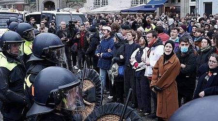 Police detain pro-Palestinian protesters defying Amsterdam ban