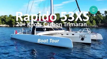 Rapido 53 - 20+ Knots! All Carbon Ocean Cruising Sailing Trimaran - Boat Tour.